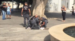 من يوقف ارهاب الشرطة؟ - شاهد: اعتقال مواطن بصورة بربرية في حي النزهة بيافا 